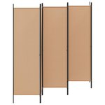 vidaXL Paravent à 6 panneaux Beige 300 x 180 cm Tissu