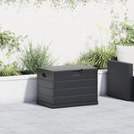 vidaXL Boîte de jardin - Anthracite  77 5 x 54 5 x 53 cm  Plastique  170 L