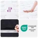 vidaXL Matelas à ressorts bonnell moyen 90x190 cm