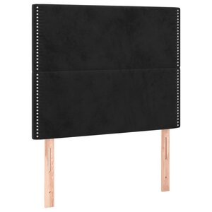 vidaXL Têtes de lit 2 Pièces Noir 100x5x78/88 cm Velours