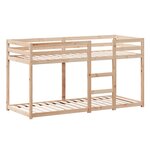 vidaXL Lit superposé sans matelas 80x200 cm bois de pin massif