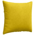 vidaXL Coussins de canapé 2 Pièces Jaune 45 x 45 cm