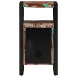 vidaXL Cabinet de Salle de Bain Multicolore 40x35x75 cm en Bois Massif Récupéré
