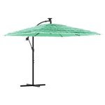 vidaXL Parasol de jardin avec mât en acier vert 246x246x230 cm