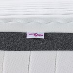 vidaXL Matelas 2 Pièces Blanc  Gris 60 x 200 cm Tissu tricoté