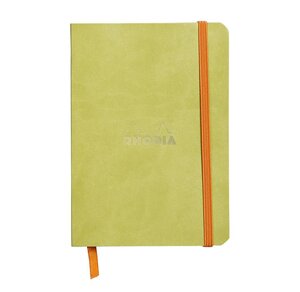 RHODIARAMA carnet souple ANIS 10,5x14,8cm ligné 144p pap ivoire Clf 90g ferm. ... CLAIREFONTAINE
