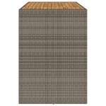 vidaXL Table de bar de jardin et dessus en bois acacia résine tressée