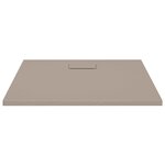 vidaXL Receveur de douche SMC Marron 90x80 cm