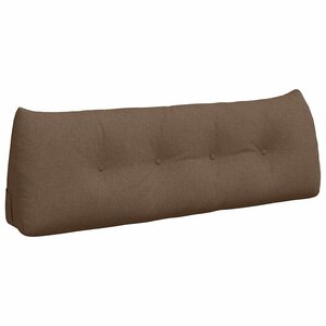 vidaXL Coussin de Dos Marron 140 x 24 x 50 cm tissu