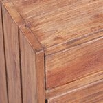 vidaXL Table de chevet avec 3 tiroirs 35x25x35 cm bois d'acajou massif