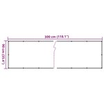 vidaXL Écran d'intimité de balcon aspect de plante vert 300x90 cm PVC
