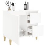 vidaXL Armoire de salle de bain blanc 65x33x60 cm bois d'ingénierie