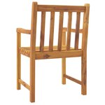 vidaXL Chaises de jardin lot de 6 56x55 5x90 bois massif d'acacia