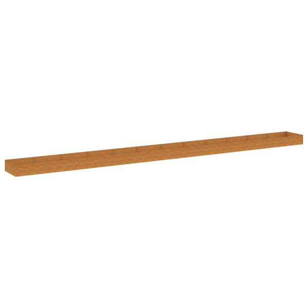 vidaXL Lit surélevé de jardin 1150x100x36 cm acier corten