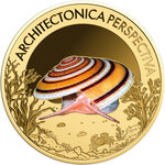 Monnaie PERSPECTIVIST ARCHITECTONICA Sea Creatures 1/1000 Oz Or 3000 Francs Chad (PRÉCOMMANDE)