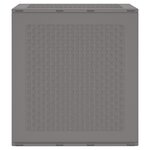 vidaXL Boîte de rangement Gris clair 55 x 53 x 57 cm Polypropylène