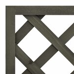 vidaXL Jardinière à treillis de jardin Gris 50x25x90 cm Bois de sapin