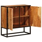vidaXL Buffet Beta Naturel 70 x 30 x 75 cm Bois d'Acacia Massif