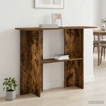 vidaXL Table console Chêne fumé 100 x 30 x 75 cm Bois d'ingénierie