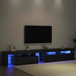 vidaXL Meubles TV 2 Pièces Chêne noir 260 x 36.5 x 40 cm