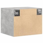 vidaXL Armoire murale gris béton 50x42 5x40 cm bois d'ingénierie