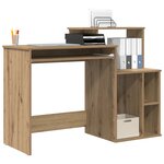 vidaXL Bureau Chêne artisanal 120 5 x 44 x 88 5 cm Bois d'ingénierie