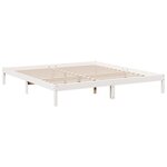 vidaXL Cadre de lit extra long sans matelas 180x210 cm bois massif pin