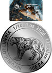 Pièce de monnaie en Palladium 12 Dollars g 0.031 (1/1000 oz) Millésime 2026 STEAMPUNK LEOPARD 1/1000 (PRÉCOMMANDE)