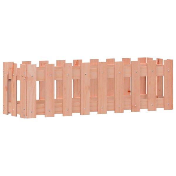 vidaXL Lit surélevé de jardin design de clôture bois douglas massif