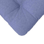 vidaXL Coussins de siège 4 Pièces Bleu denim 45 x 45 x 12 cm tissu