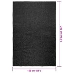 vidaXL Tapis ZIZUR 160x230 cm aspect de jute intérieur extérieur