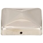 vidaXL Bouchons de poteau de clôture pyramidaux 6 Pièces Inox 71x71 mm