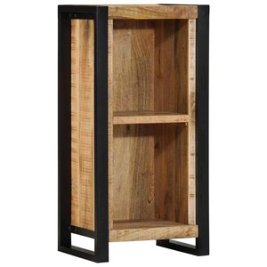 vidaXL Cabinet de Chevet avec étagère Marron Bois de manguier massif