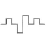 vidaXL Étagère murale sonoma gris 104 5x10x43 cm bois d'ingénierie