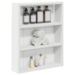 vidaXL Armoire murale de salle de bain Blanc 40 x 10 x 50 cm