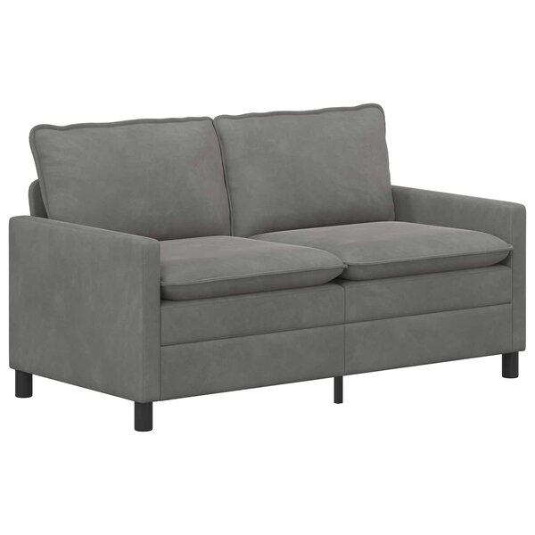 vidaXL Canapé Gris foncé 156 x 81 x 87 5 cm Velours