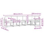vidaXL Ensemble de canapés d'extérieur 6 pc Naturel et Beige