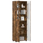 vidaXL Haut Armoire avec étagère FLORIN Chêne fumé 60 x 35 x 182 cm