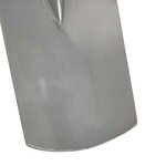 vidaXL Tête de pelle Argent 43 x 17 cm Acier enduit de poudre
