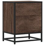 vidaXL Tables de chevet 2 Pièces chêne marron 40x31x50 cm bois ingénierie