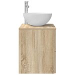 vidaXL Meuble lavabo mural Chêne Sonoma 49 5 x 35 x 63 cm