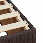 vidaXL Cadre de lit sans matelas marron foncé 90x190 cm tissu
