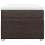 vidaXL Sommier à lattes de lit avec matelas Marron foncé 90x190 cm