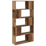 vidaXL Unité de rangement Bois ancien Bois massif 80 x 24 x 155 cm