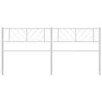 vidaXL Tête de lit métal blanc 180 cm