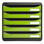 Module De Classement Big Box Plus 5 Tiroirs Iderama - Vert Anis Brillant - Exacompta