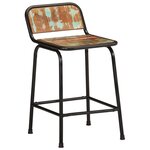 vidaXL Tabourets de bar lot de 2 46x35 5x70cm bois massif récupération