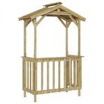 vidaXL Abri BBQ 133 5x63x200 cm en pin traité