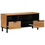 vidaXL Unites TV avec tiroir Bois d'Acacia Massif 100 x 33 5 x 46 cm