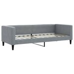 vidaXL Lit de jour avec matelas gris clair 80x200 cm tissu